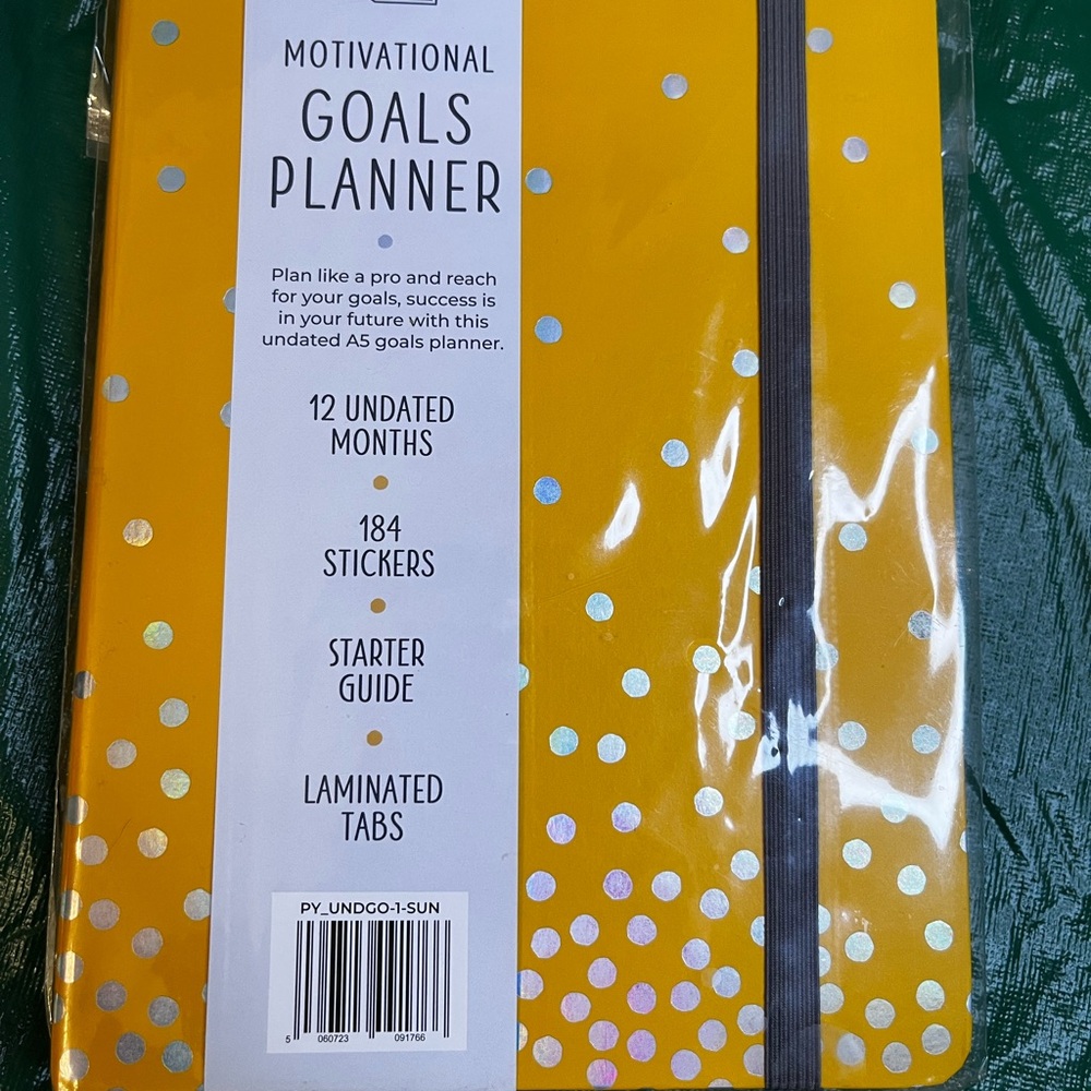 Inspirational Goals Planner - Mustard Yellow